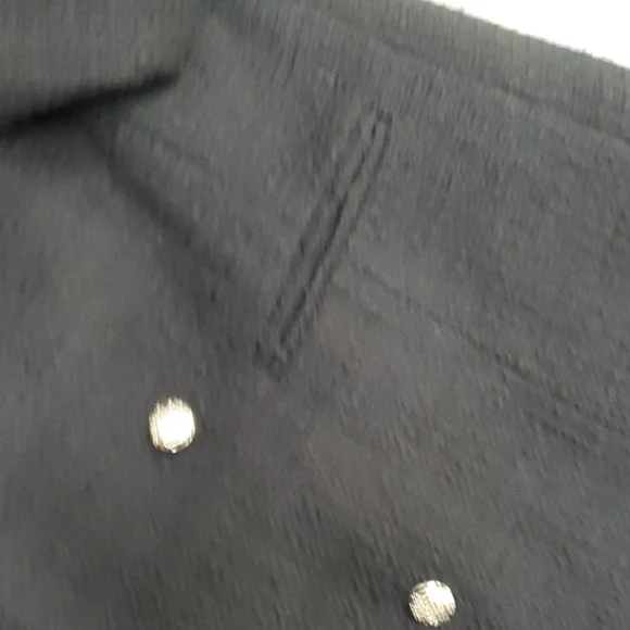 Rachel Zoe Black Double-Breasted Coat - Picture 6 of 8